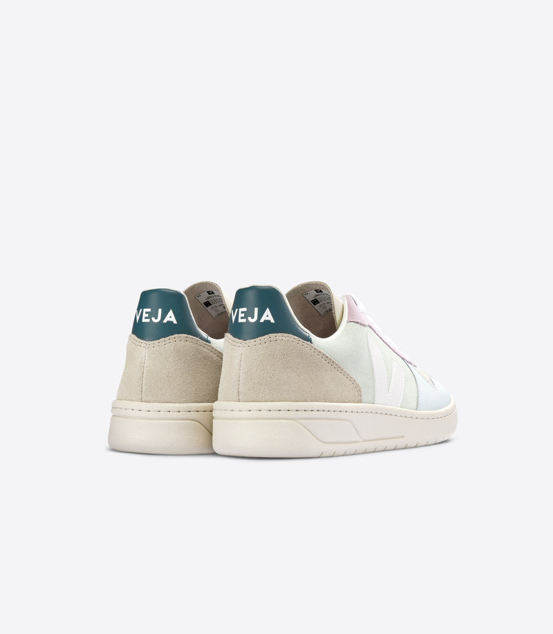 V-10 Suede (Jade/White/Multico) - VEJA