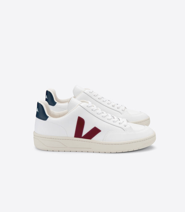 V-12 Leather Extra White Marsala Nautico - VEJA