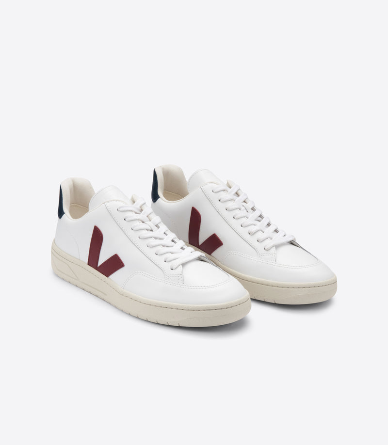 V-12 Leather Extra White Marsala Nautico - VEJA