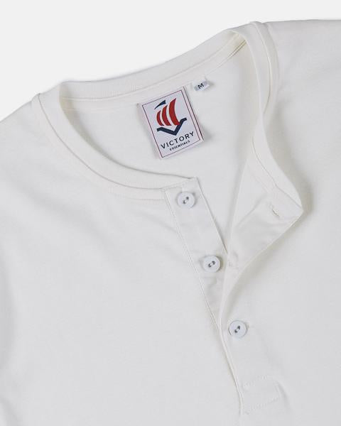 Victory LS Henley 200 (Off White) - VICTORY