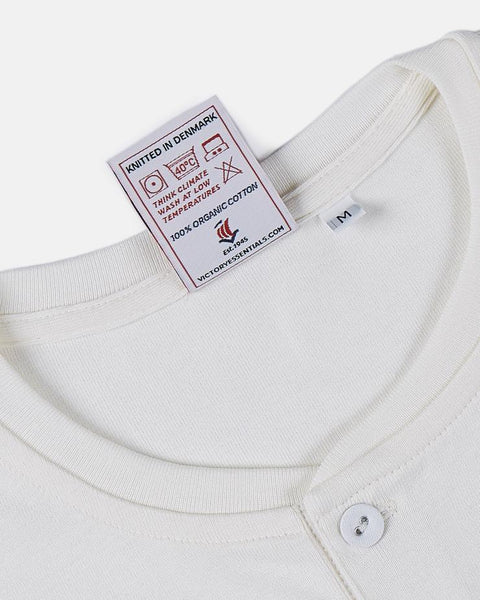 Victory LS Henley 200 (Off White) - VICTORY