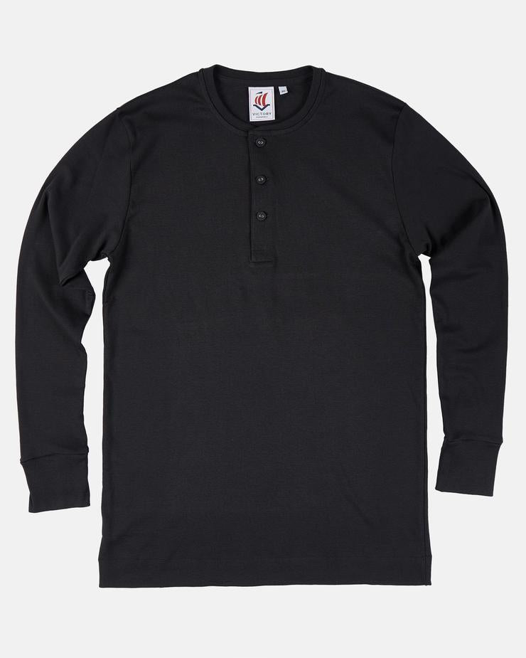 Victory LS Henley 200 (Black) - VICTORY