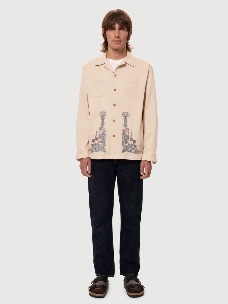 Vincent Floral Shirt (Cream) - Nudie Jeans