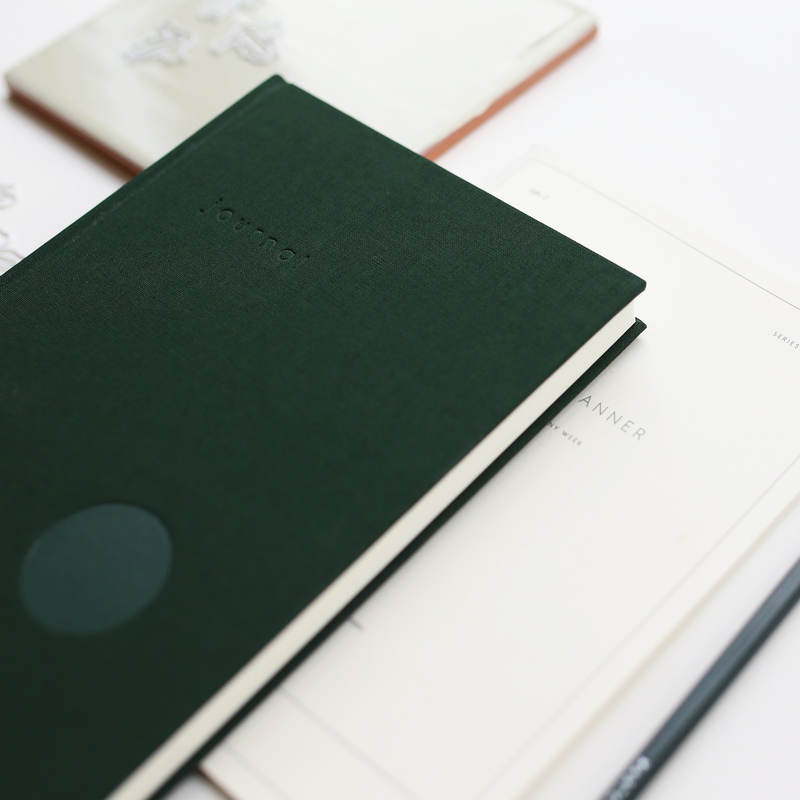 Hardcover Journal (Dark Green/Blank) - Kartotek