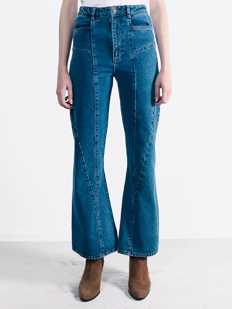 Joni Flare Jeans (Mid Blue) - Amendi