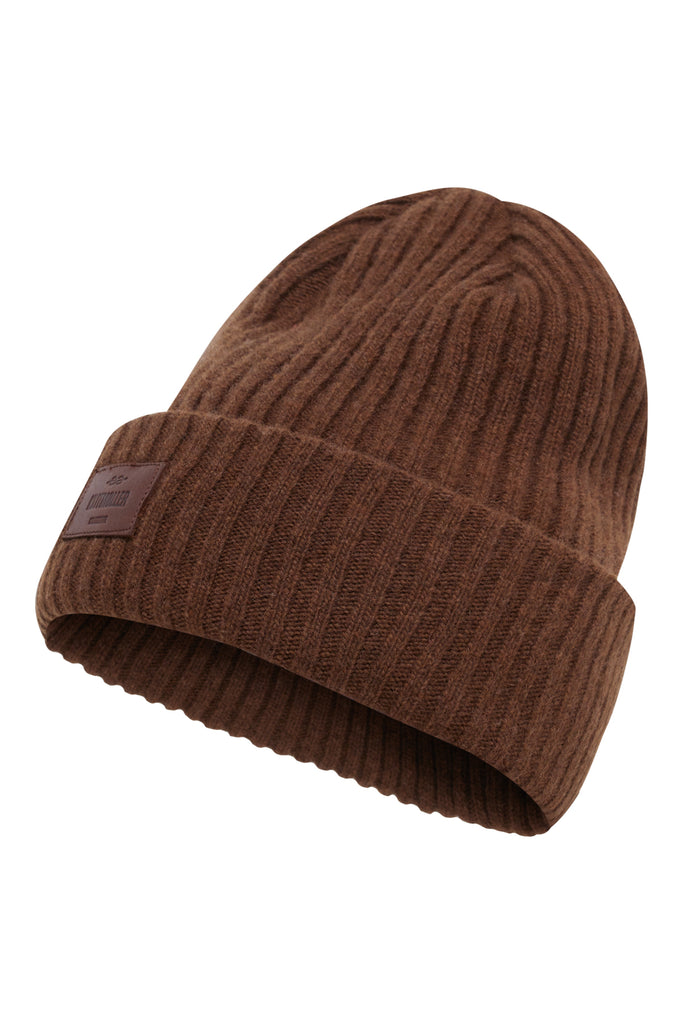 Heavy rib beanie (Coffee) - Klitmøller Collective