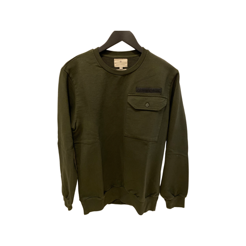 Crewneck Pocket (Green) - PULLOVER AAA