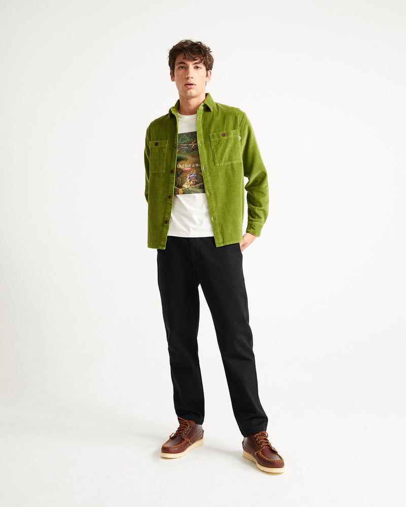 Corduroy Bes Overshirt (Green) - Thinking MU