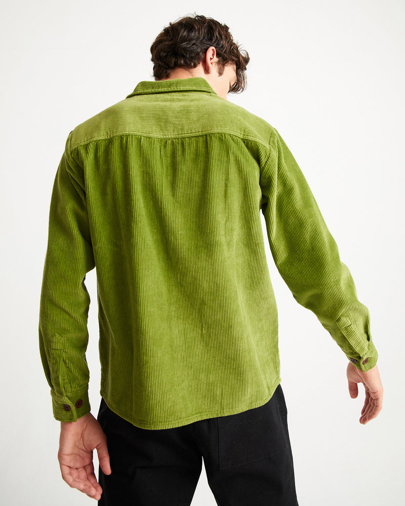 Corduroy Bes Overshirt (Green) - Thinking MU