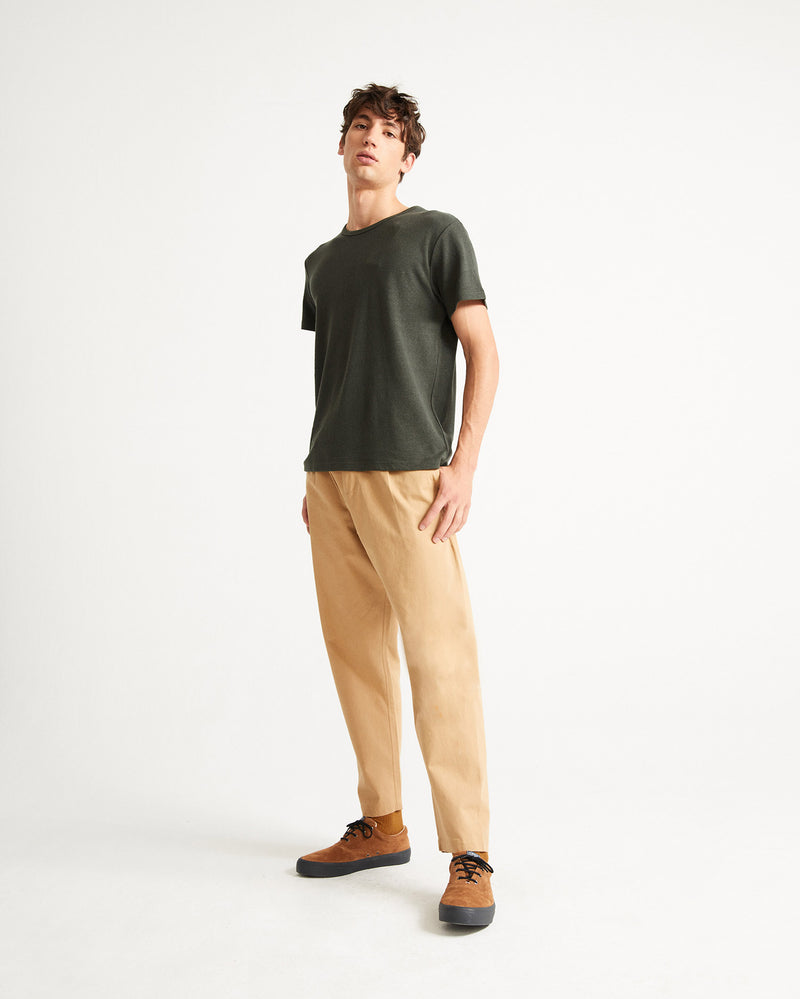 Basic Hemp T-shirt (Dark Green) - Thinking MU