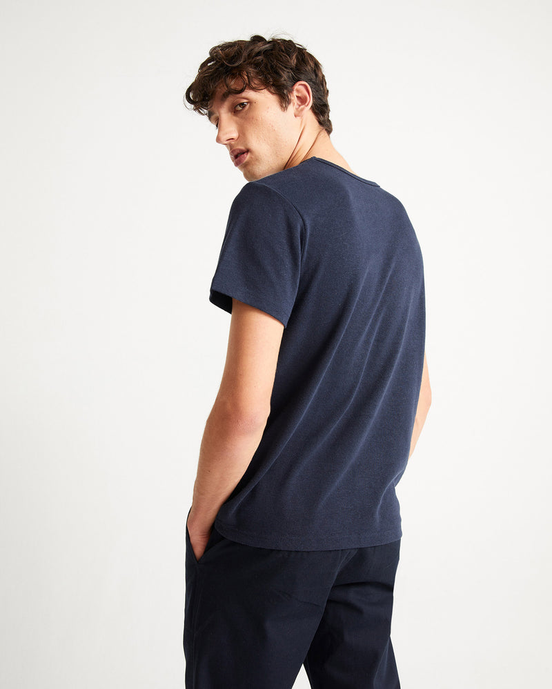 Basic Hemp T-shirt (Navy) - Thinking MU