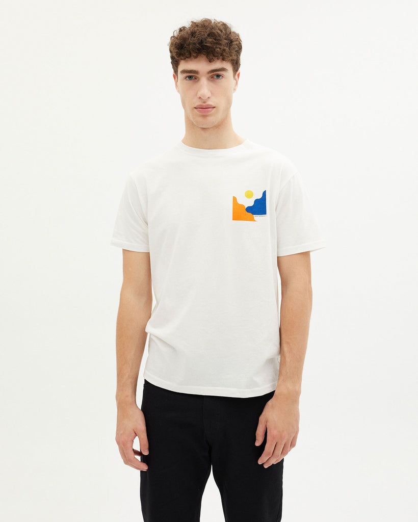 Mediterraneo Chest T-shirt (White) - Thinking MU