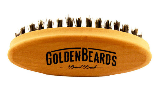 Travel Beard Brush - Golden Beards