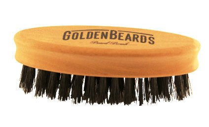 Travel Beard Brush - Golden Beards
