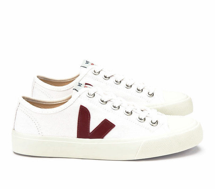 Wata Canvas White Marsala WMNS - VEJA shoes