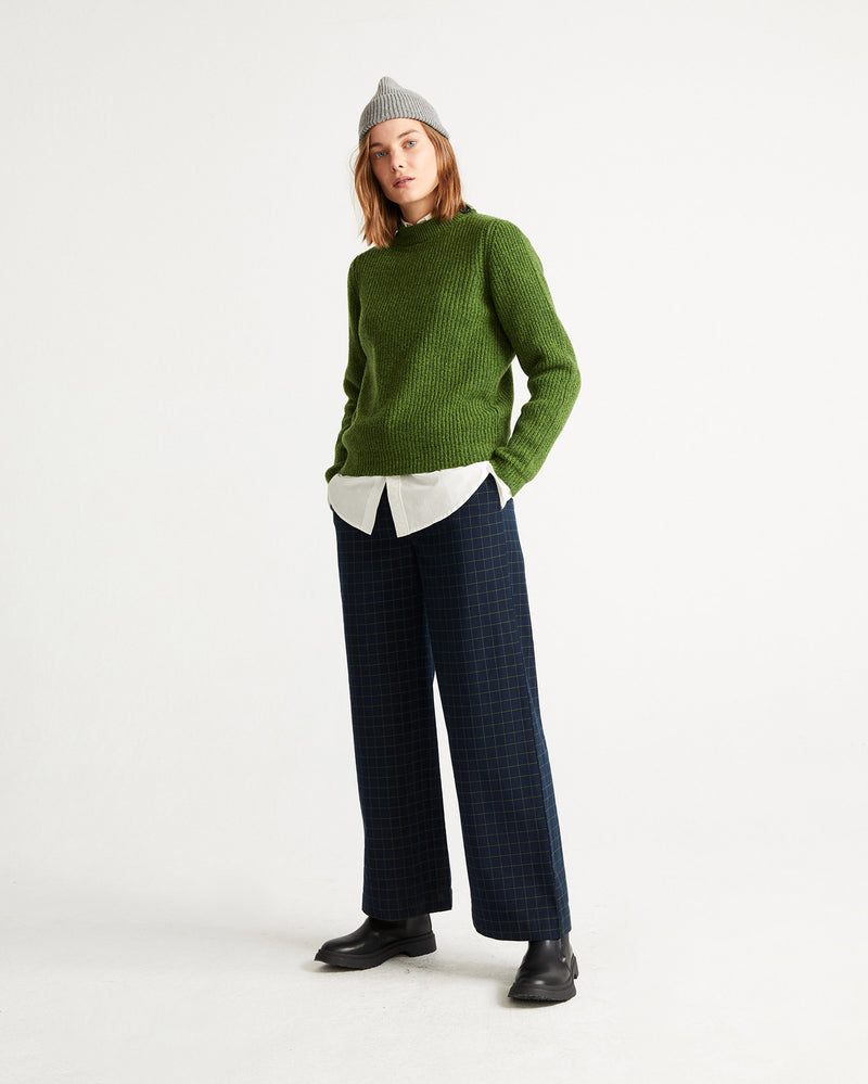 Maia Pants (Navy Checks) - Thinking MU