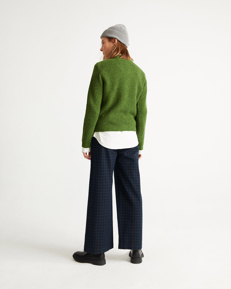 Maia Pants (Navy Checks) - Thinking MU