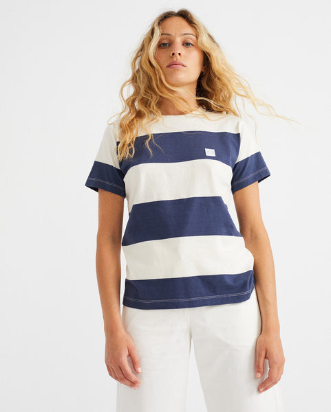 Stripes T-Shirt (Navy) - Thinking MU