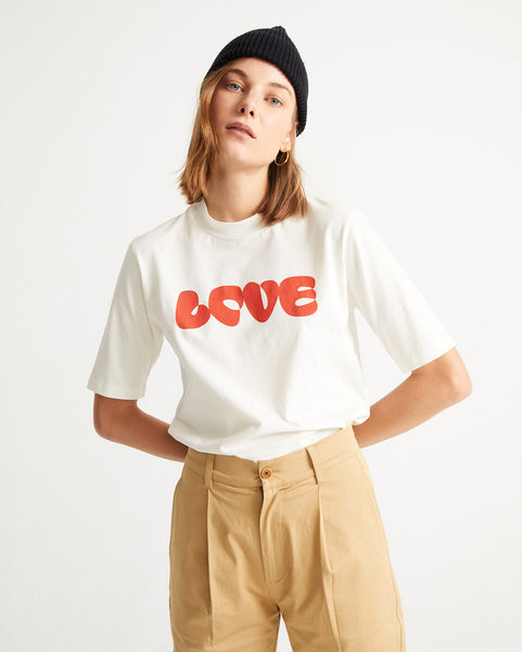 Love T-shirt (White) - Thinking MU