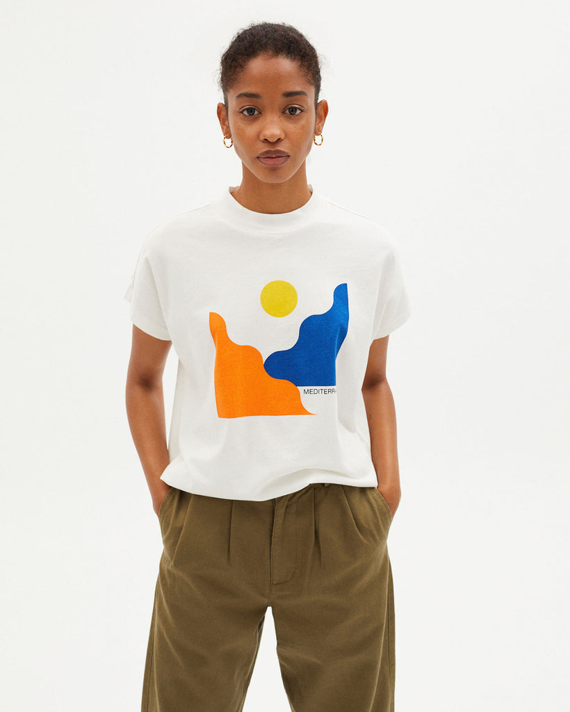 Mediterraneo T-shirt (White) - Thinking MU